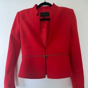 BCBGMaxAzria Women's Red Jacket Balzer